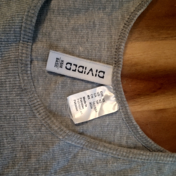 H&M ankle tank summer dress, heather gray - Picture 4 of 4